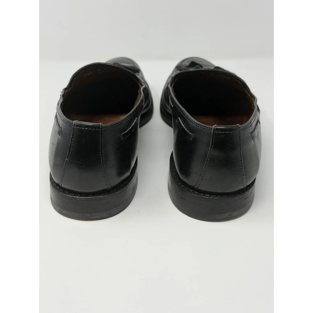 Allen Edmonds Mens Black Leather Tassel Loafers 8218 Dress Shoes 10.5 B Narrow